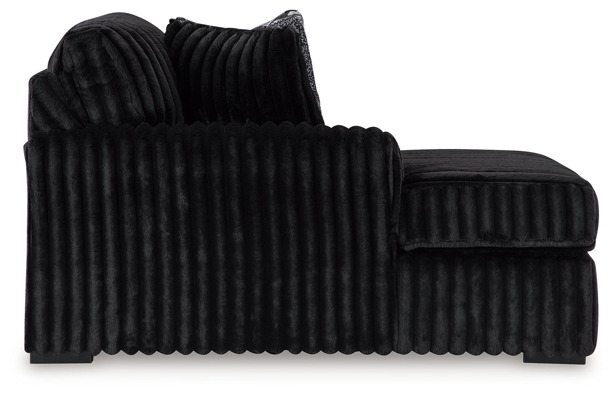Room setting with Midnight-Madness Onyx sectional chaise
