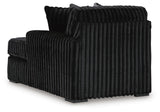 Midnight-Madness Onyx Velvet 3-Piece Sectional with Chaise view 6