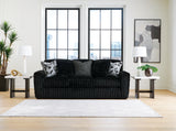 Front view of Midnight-Madness Onyx Sofa and Loveseat