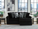 Room view featuring Midnight-Madness Onyx 2-Piece Sectional with Chaise