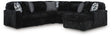 main view of Midnight-Madness Onyx 5-Piece Sectional with Chaise sectional sofa