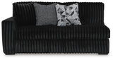 Midnight-Madness Onyx Velvet 3-Piece Sectional with Chaise view 11