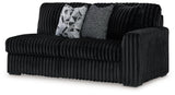 room view of Midnight-Madness Onyx 3-Piece Sectional with Chaise sectional sofa