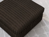 Fabric swatch and color sample in chocolate velvet