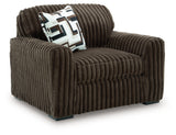 Midnight-Madness Oversized Chair, head-on view highlighting cushions