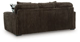 Midnight-Madness Chocolate Sofa back view showing frame