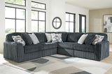 main view of Midnight-Madness Gunmetal 5-Piece Sectional sectional sofa