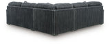 main view of Midnight-Madness Gunmetal 3-Piece Sectional sectional sofa