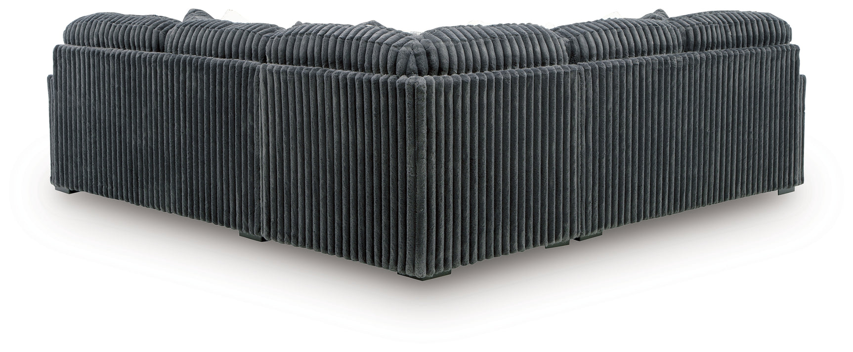 main view of Midnight-Madness Gunmetal 3-Piece Sectional sectional sofa