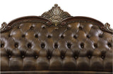 Detailed close-up of tufted cushions on Croydon living room set