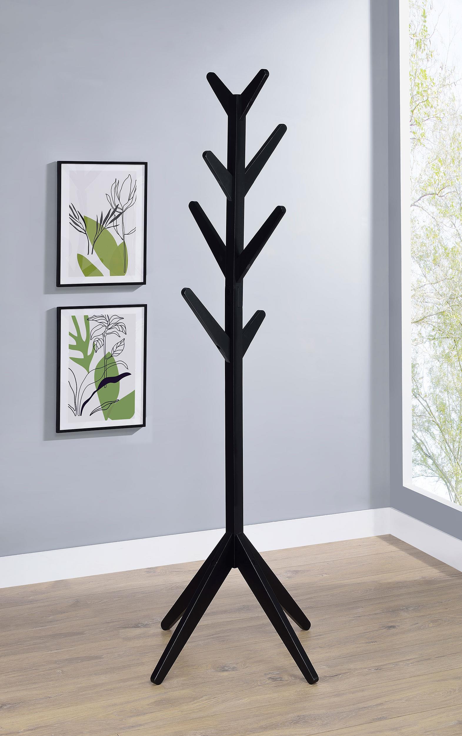 Margaret coat rack side profile showing hooks
