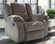 Tulen Gray Chenille Recliner - main front view
