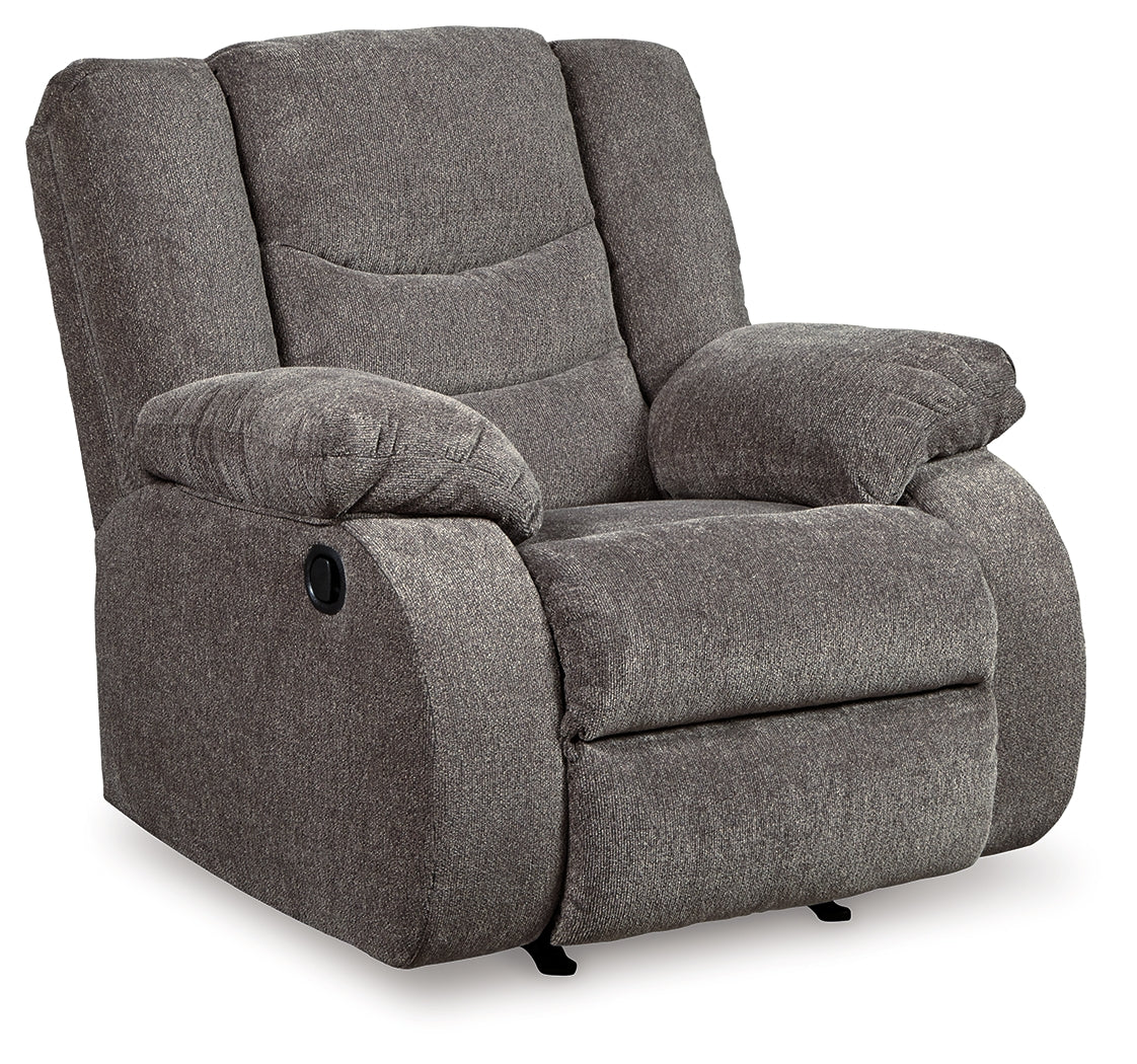 Tulen Gray sofa angled front view