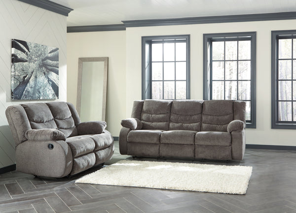 Tulen Gray loveseat front angle