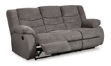 Tulen Gray recliner open reclining position