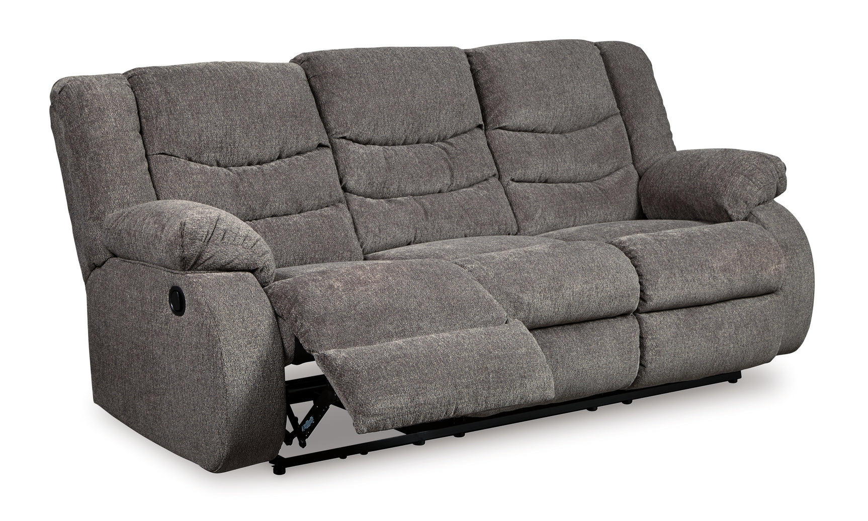 Tulen Gray recliner open reclining position