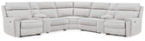 Left-arm facing power recliner section of the Social Pointe sectional