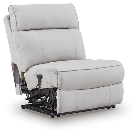 Social Pointe Pearl/Ash Chenille 5-Piece Reclining Sectional with Storage Consoles - image 2