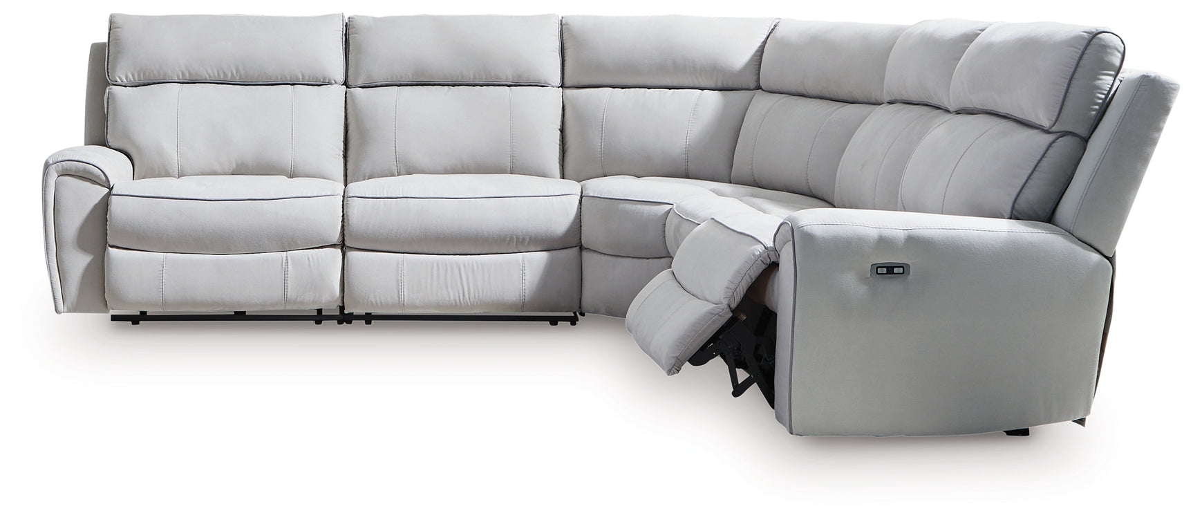 Left-arm facing power recliner detailed view