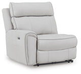 Social Pointe Pearl/Ash Chenille 5-Piece Power Reclining Sectional - image 6