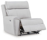 Social Pointe Pearl/Ash Chenille 7-Piece Reclining Sectional with Storage Consoles - image 9