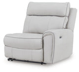 Social Pointe Pearl/Ash Chenille 7-Piece Reclining Sectional with Storage Consoles - image 10
