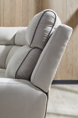 Back profile of Social Pointe Power Reclining Sectional