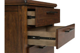 Brown Modern Traditional Solid Wood Veneers Fabric Upholstered Tufted Shelves Bedroom Set - Ella Furniture