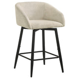 Rainer Cream Fabric Upholstered Swivel Counter Height Chair Set of 2 — product image 2
