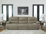 Sectional fully reclined side view