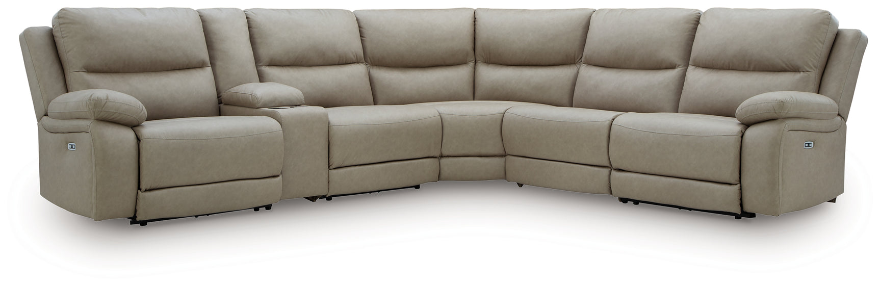 Narwhal Place sectional angle showing console