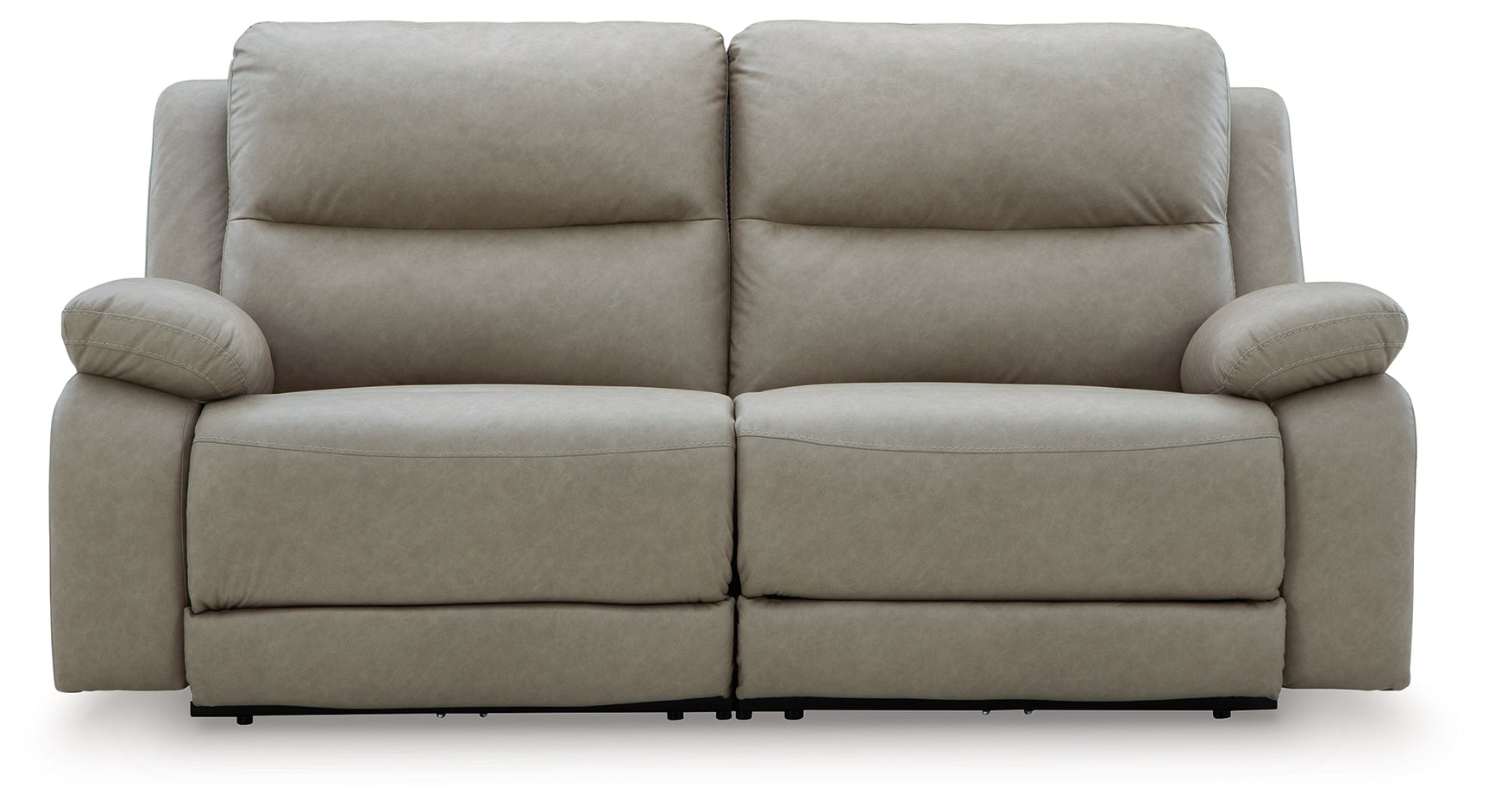 Narwhal Place reclining loveseat showing left-arm reclining position