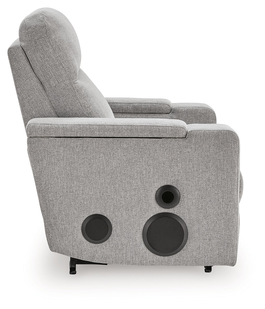 Recliner heated seat control panel detail