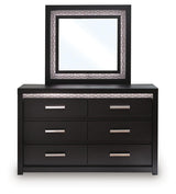 Brizmore Black Dresser and Mirror — front view