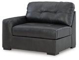 Alternate angle of sofa and ottoman combination