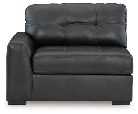 detail close-up of Brindley Fog Pier sectional upholstery