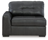 Main front view of Brindley Pier Fog sectional sofa