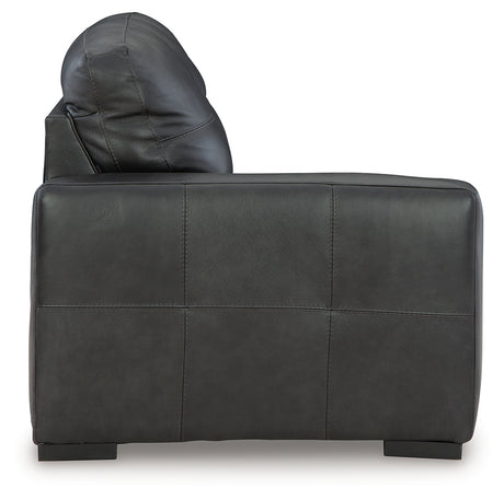 Side view of Fog Pier sectional sofa with ottoman