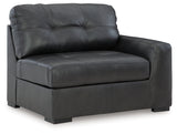 Room view angle of Brindley Pier Fog sectional sofa