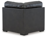 Brindley Pier Fog Leather 4-Piece Sectional sofa main view