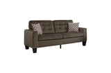 Close detail of tufted upholstery on Lantana sofa