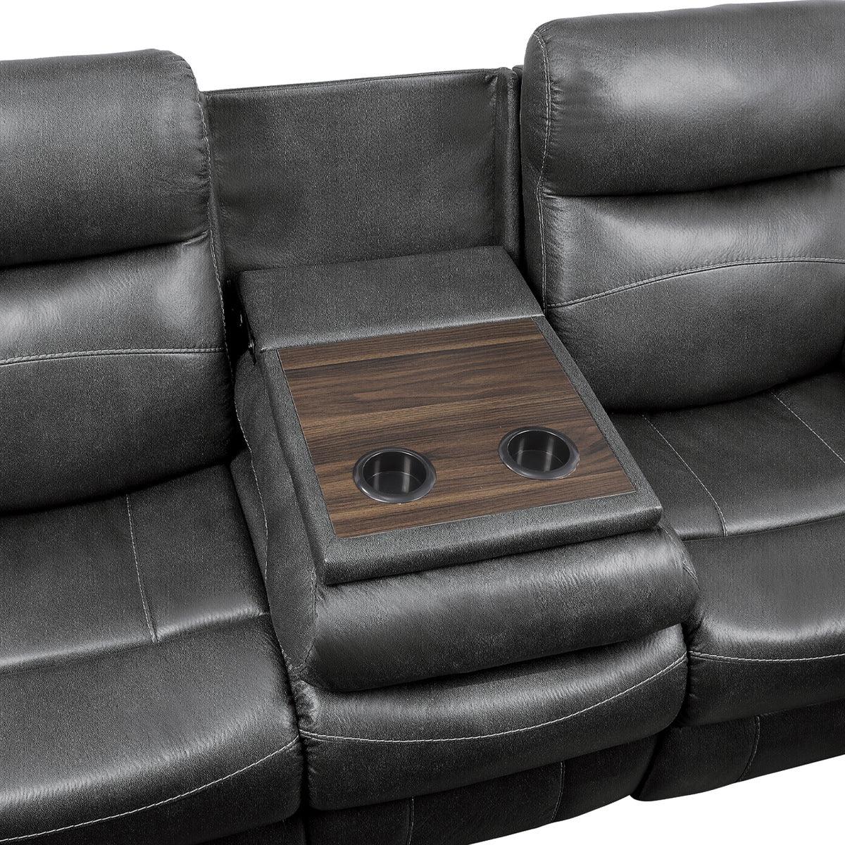 Yerba Sofa center console with cup holders