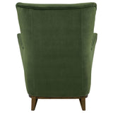 Catala Upholstered High Back Accent Chair in Matcha and Coffee — product image 7