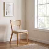 Fabra Cane Back Side Chair Honey Wheat Set of 2 — product image 2