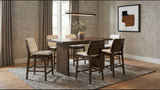 Decker 7-Piece 70-Inch Counter Height Dining Set Cream and Walnut — product view
