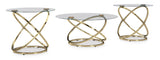 Champagne Coffee Table with Two End Tables — product image 4