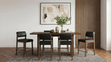 Decker 7-Piece 70-Inch Counter Height Dining Set Black and Walnut — product view