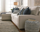 Chevron Blue Pouf top close-up