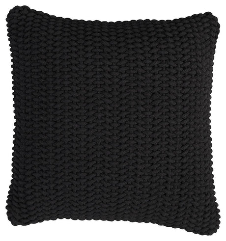 Renemore Black Cotton Pillow Set of 4, side angle