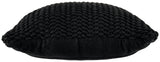 Renemore Black Cotton Pillow Set of 4, back view